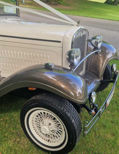 ‘Belle’ 1930’s style Brenchley Convertible Wedding Car Hire